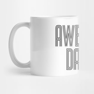 Simple Retro Awesome Daddy Father's Day Typography Mug